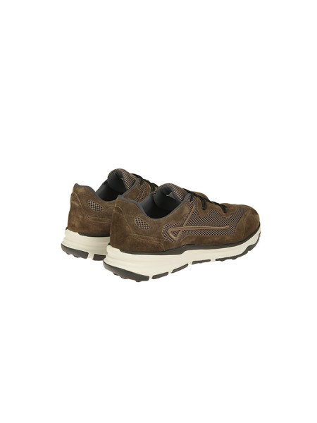 Sneakers Herno Maggiore in Suede e Mesh Militare